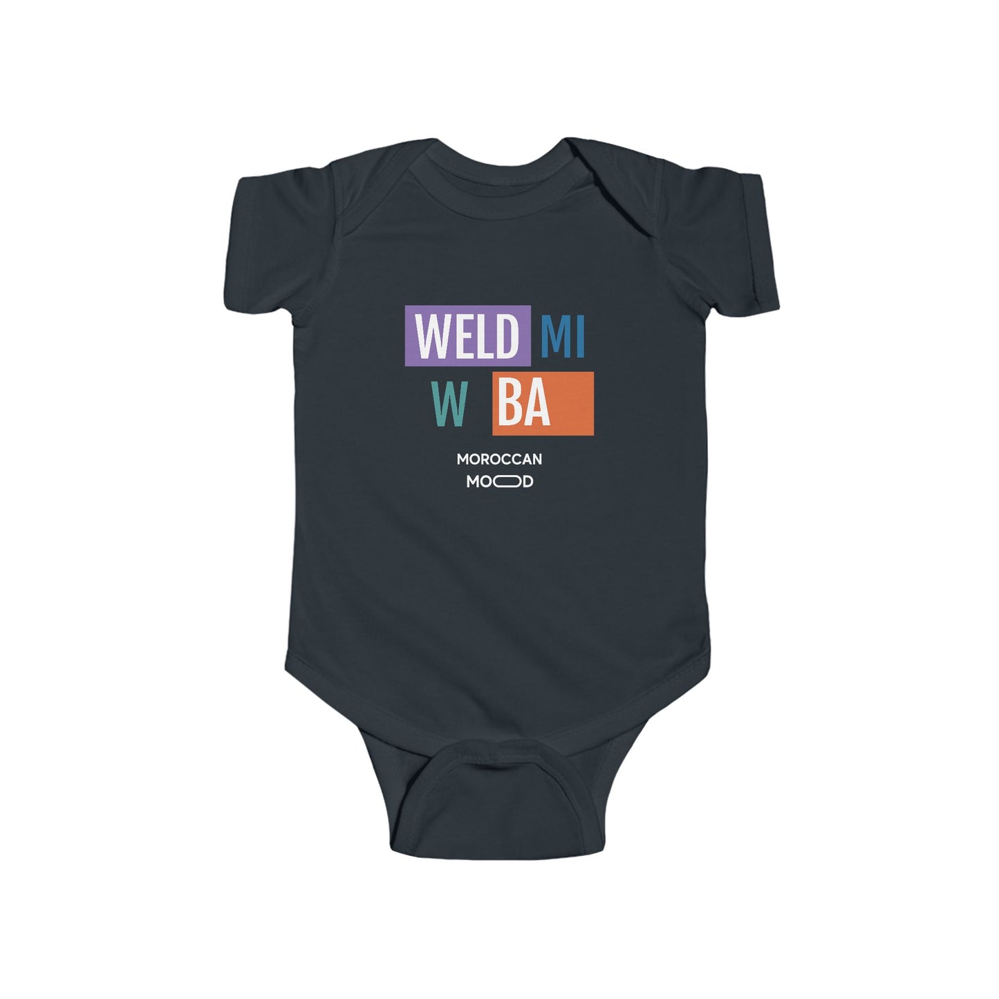 👶 Body Bébé Weld Mi w Ba Humour Marocain - Confort, Style et Bled Vibes