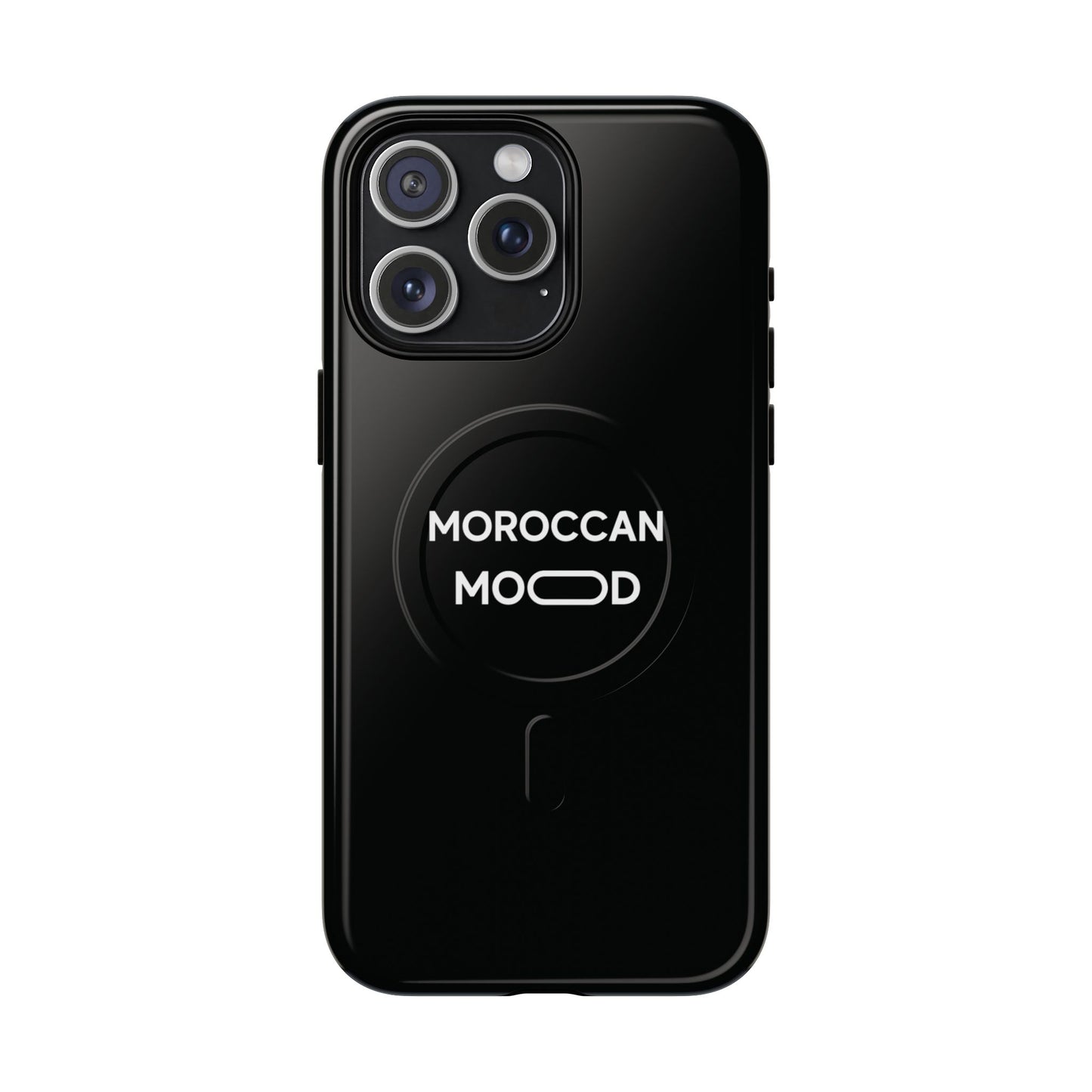 📱 Coque Magnétique Renforcée Noire – Moroccan Mood