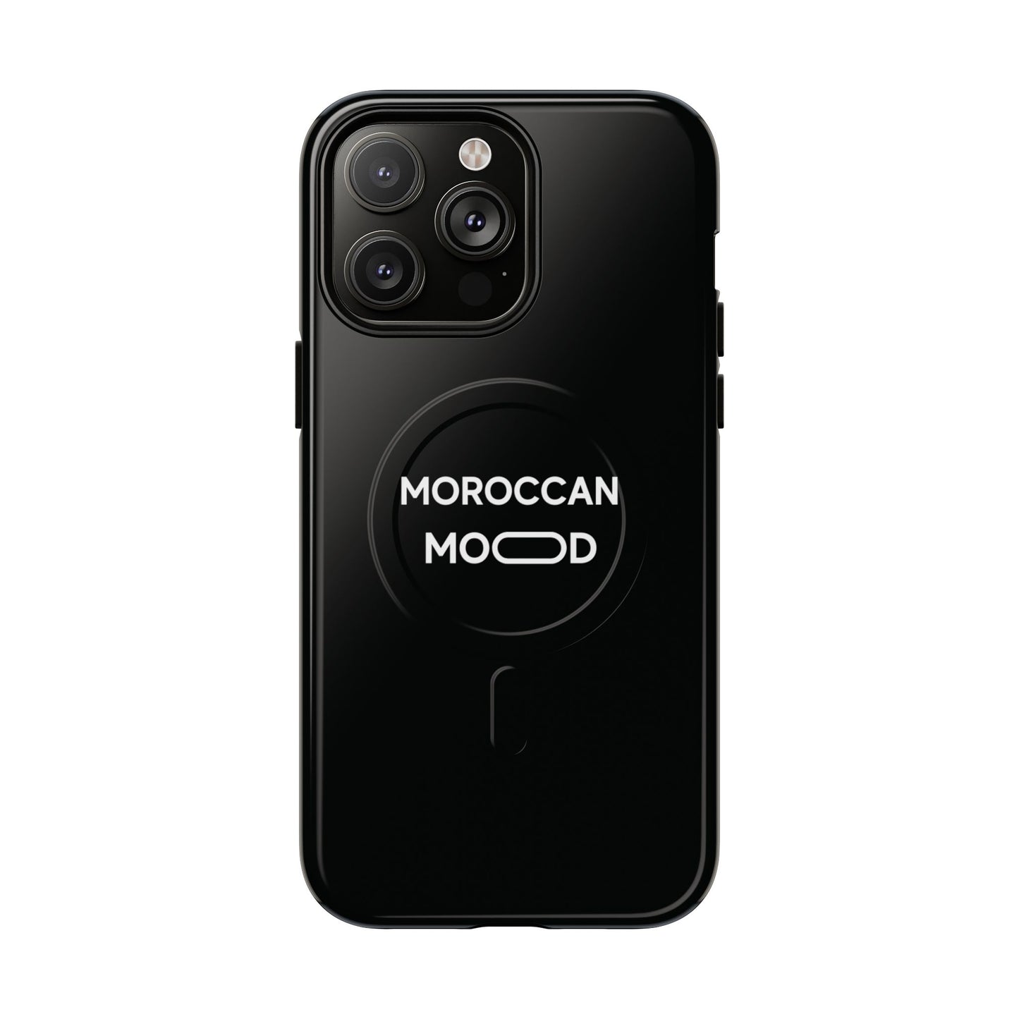 📱 Coque Magnétique Renforcée Noire – Moroccan Mood