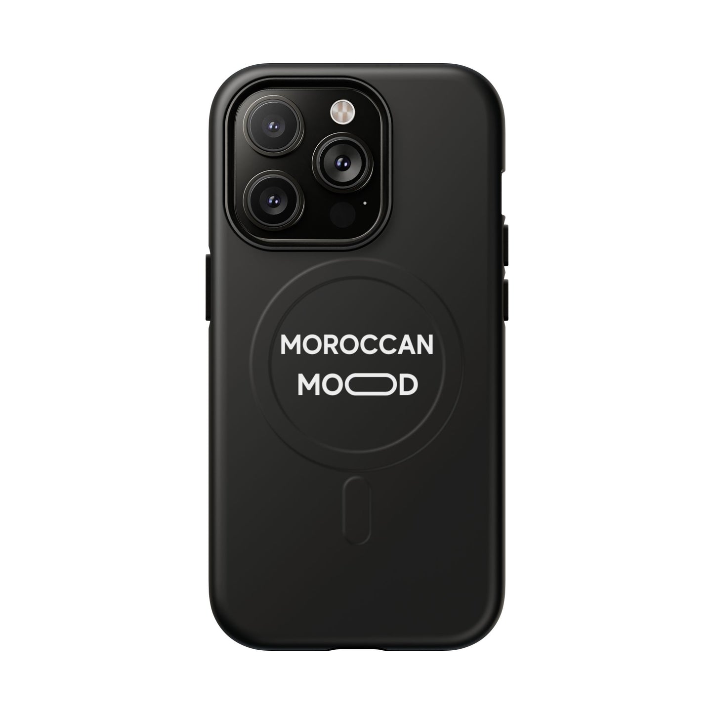 📱 Coque Magnétique Renforcée Noire – Moroccan Mood