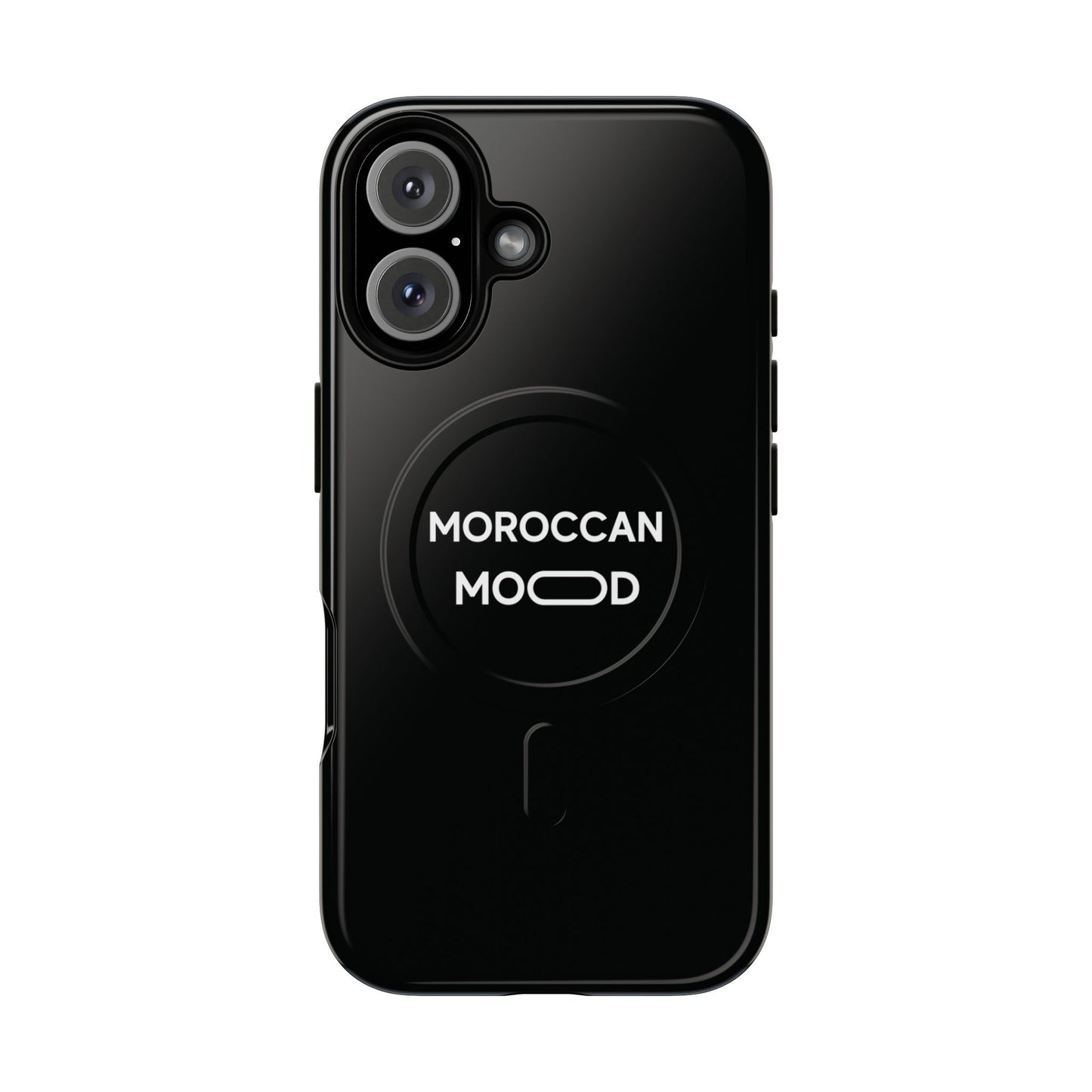 📱 Coque Magnétique Renforcée Noire – Moroccan Mood