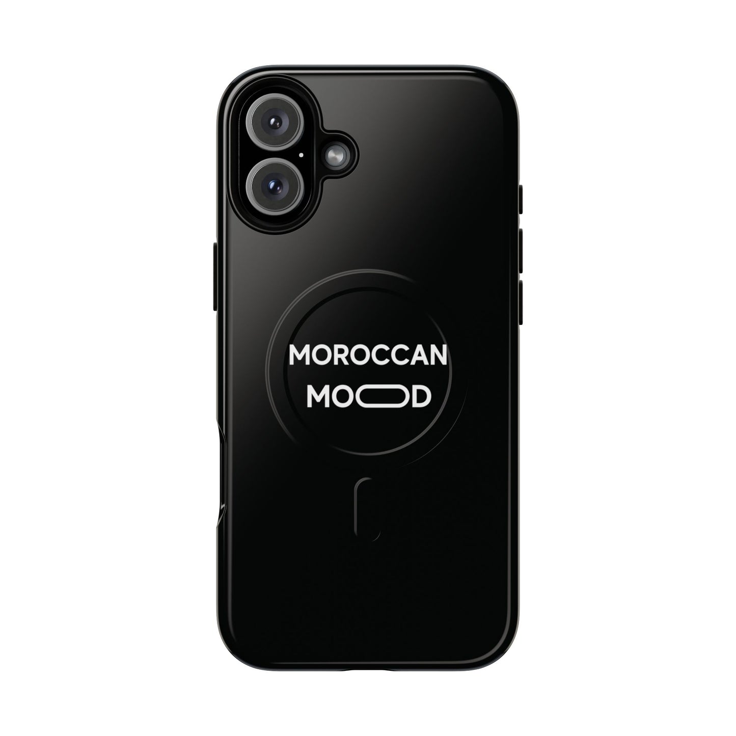 📱 Coque Magnétique Renforcée Noire – Moroccan Mood