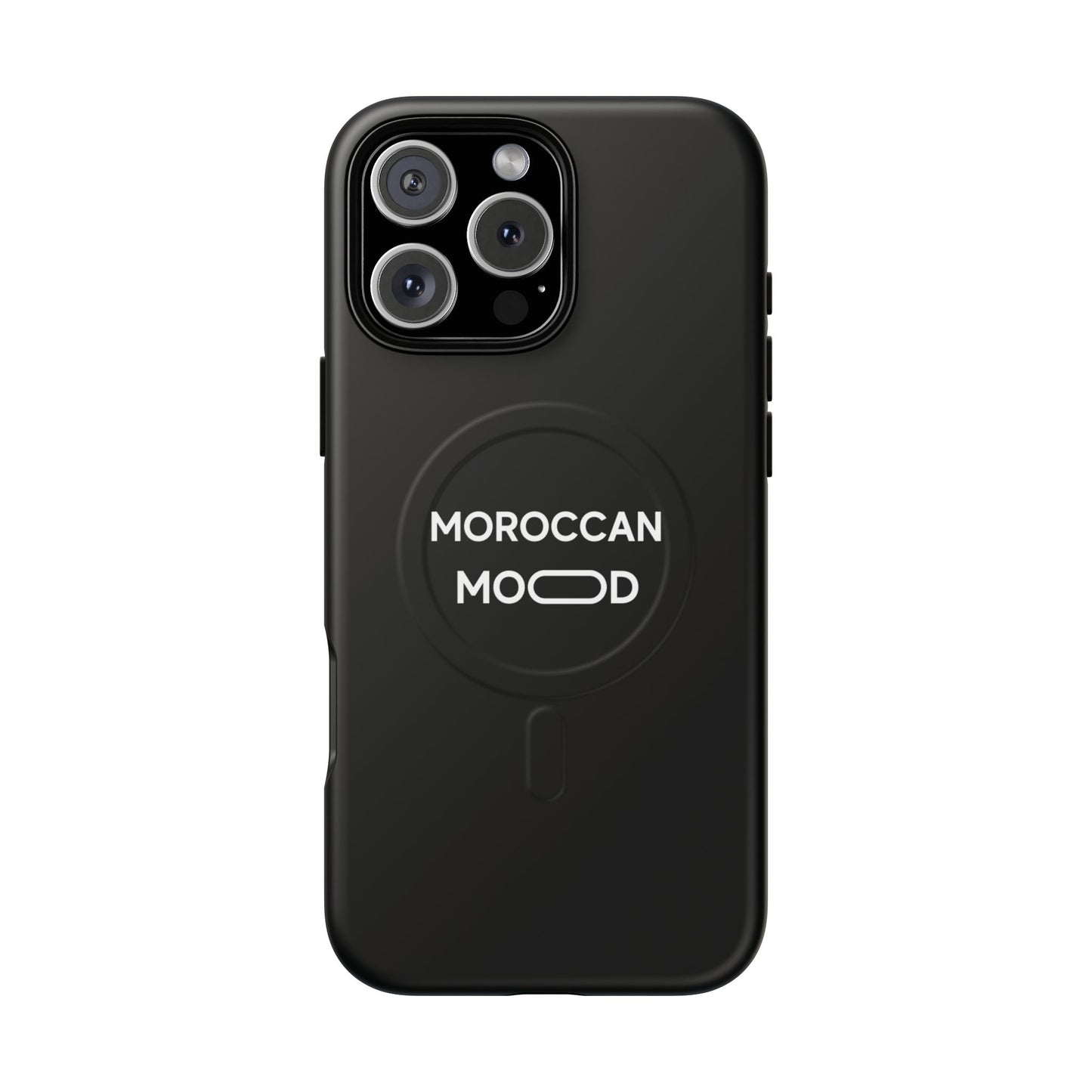 📱 Coque Magnétique Renforcée Noire – Moroccan Mood