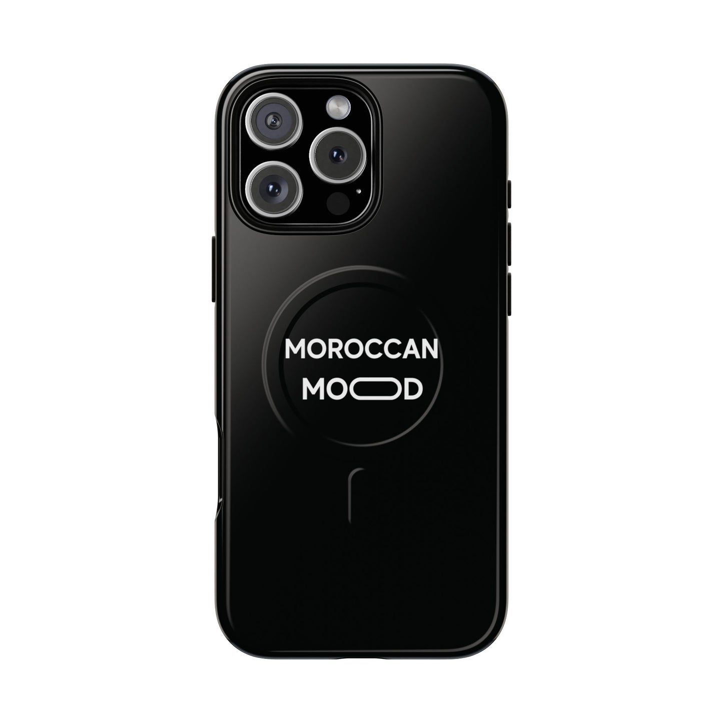 📱 Coque Magnétique Renforcée Noire – Moroccan Mood