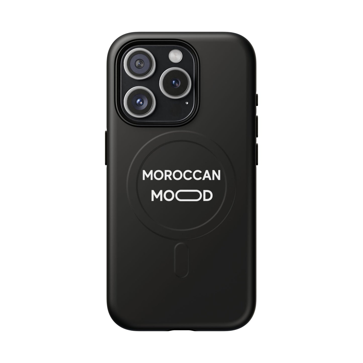 📱 Coque Magnétique Renforcée Noire – Moroccan Mood