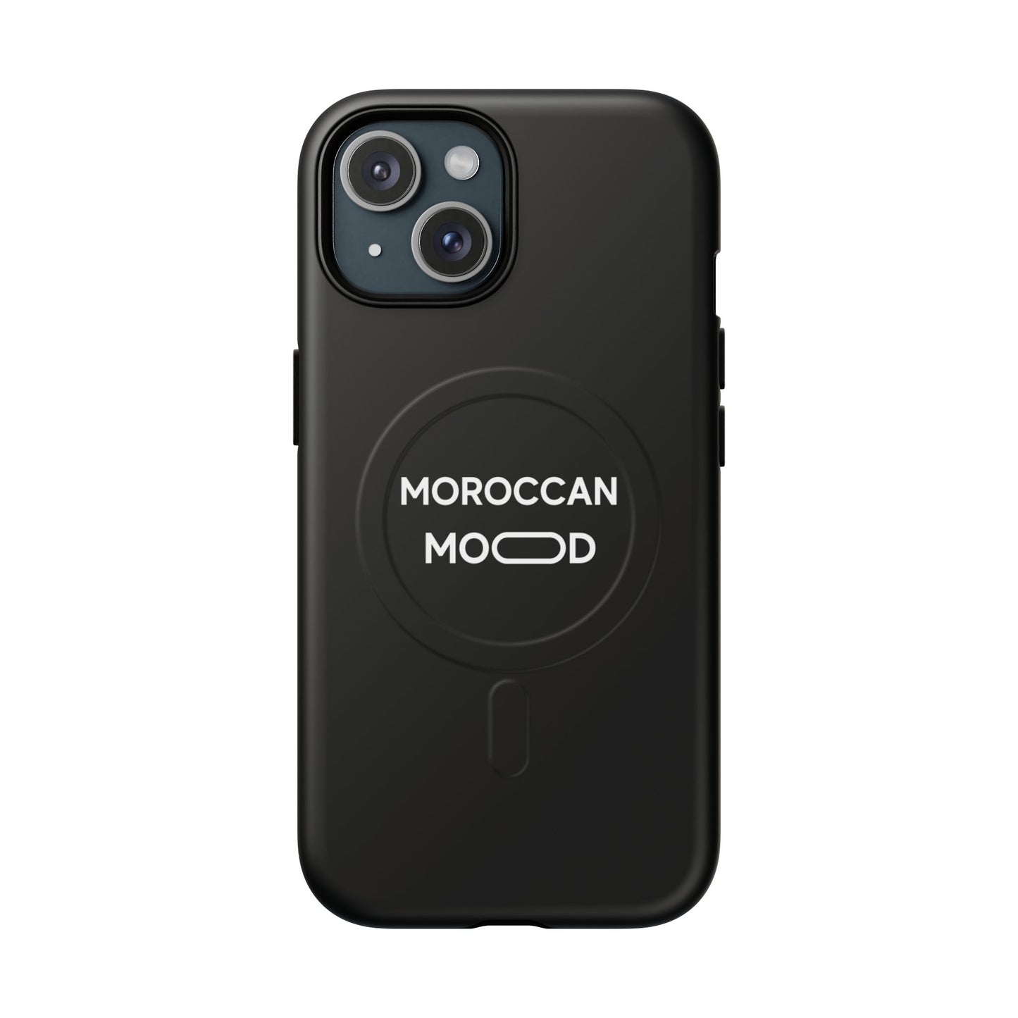 📱 Coque Magnétique Renforcée Noire – Moroccan Mood