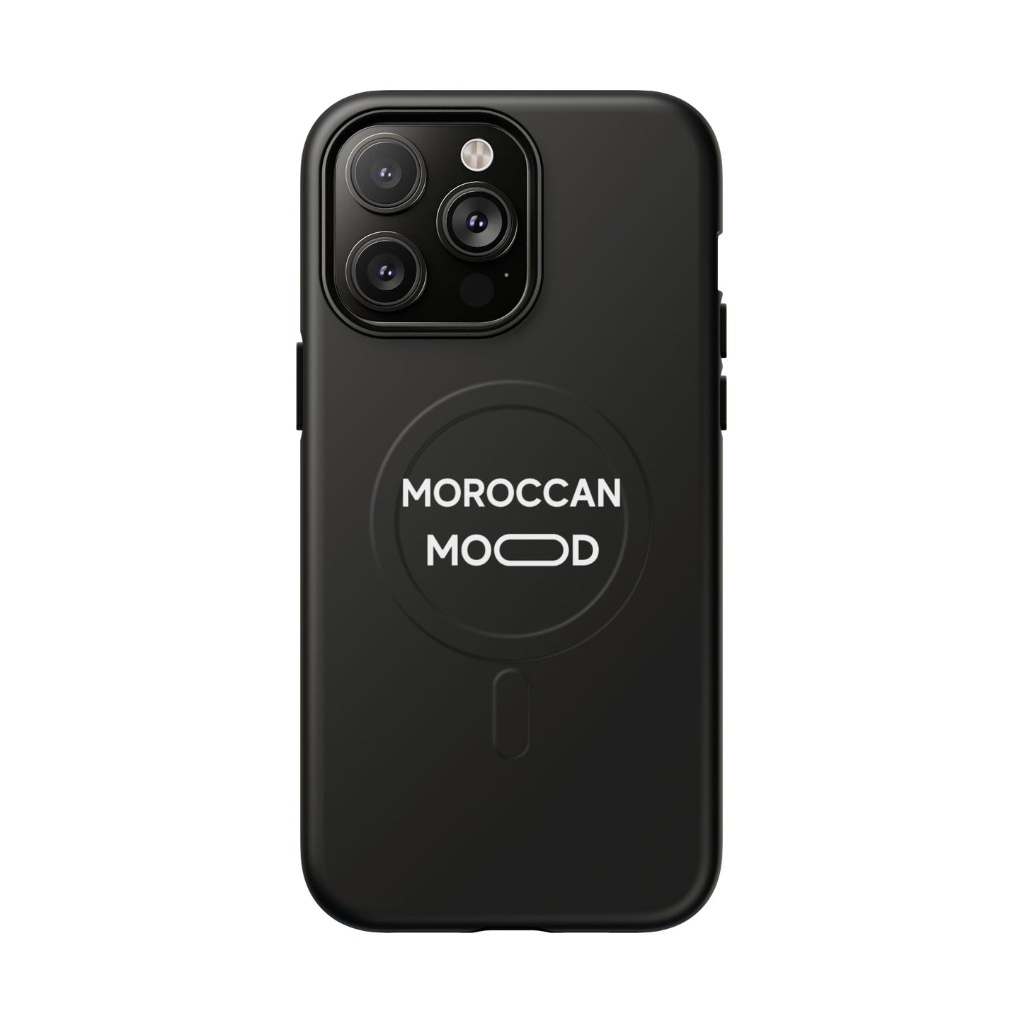 📱 Coque Magnétique Renforcée Noire – Moroccan Mood