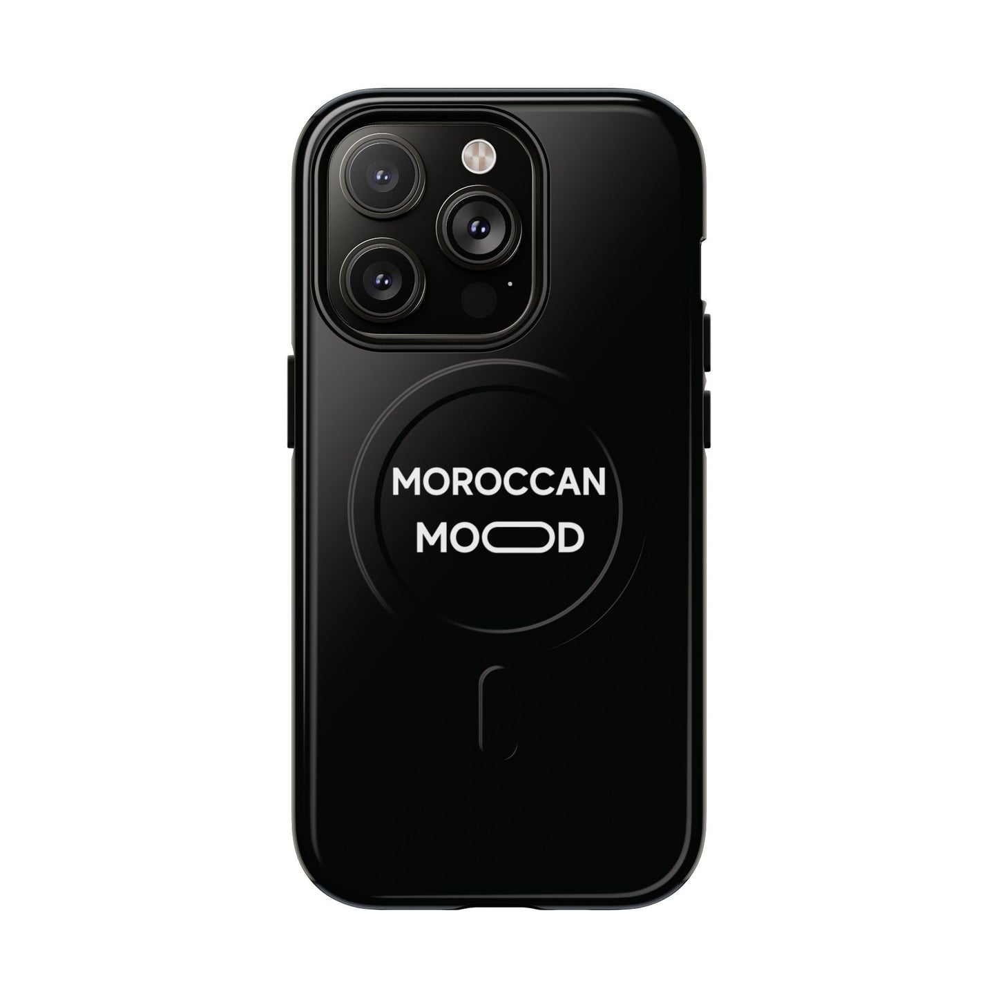 📱 Coque Magnétique Renforcée Noire – Moroccan Mood