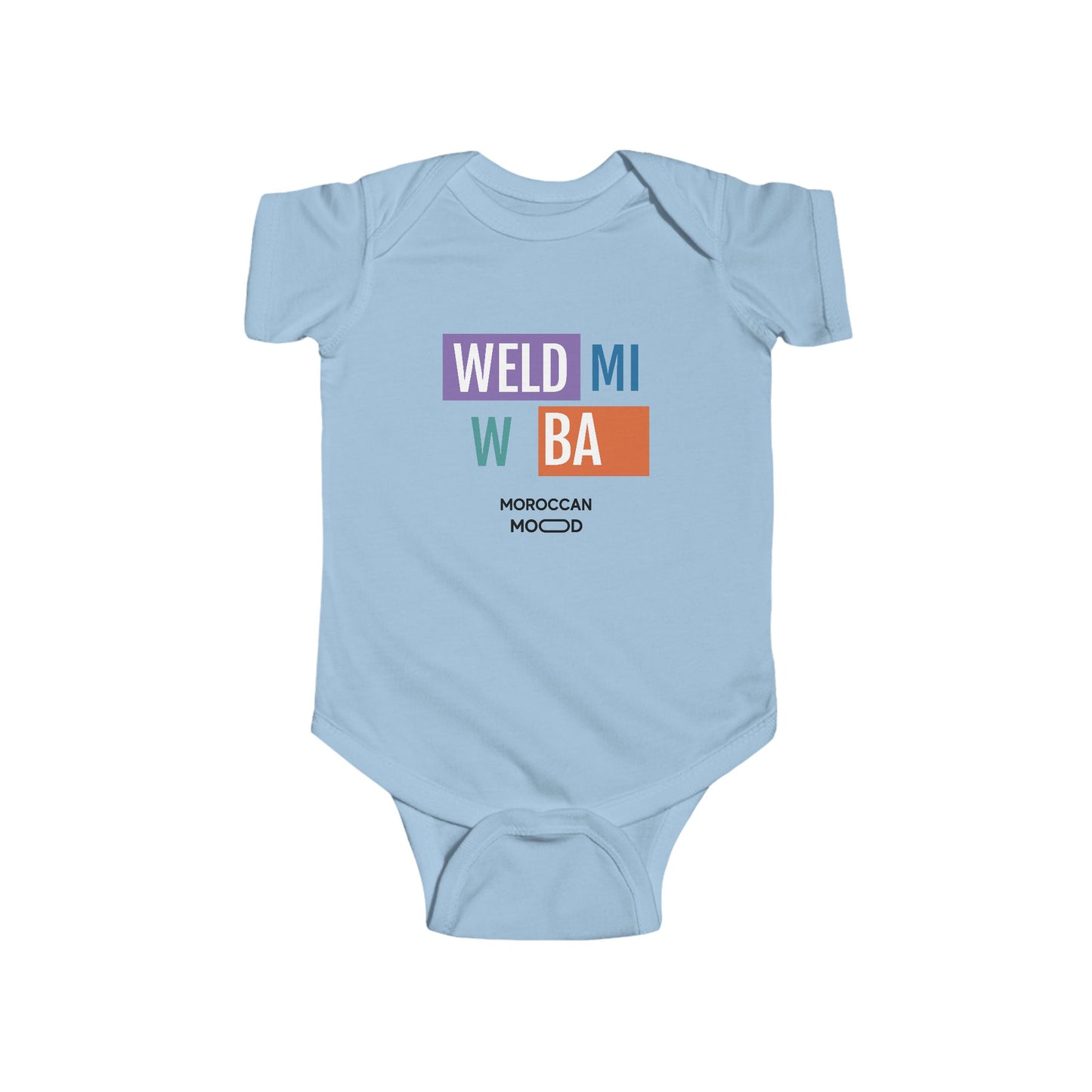 👶 Body Bébé Weld Mi w Ba Humour Marocain - Confort, Style et Bled Vibes