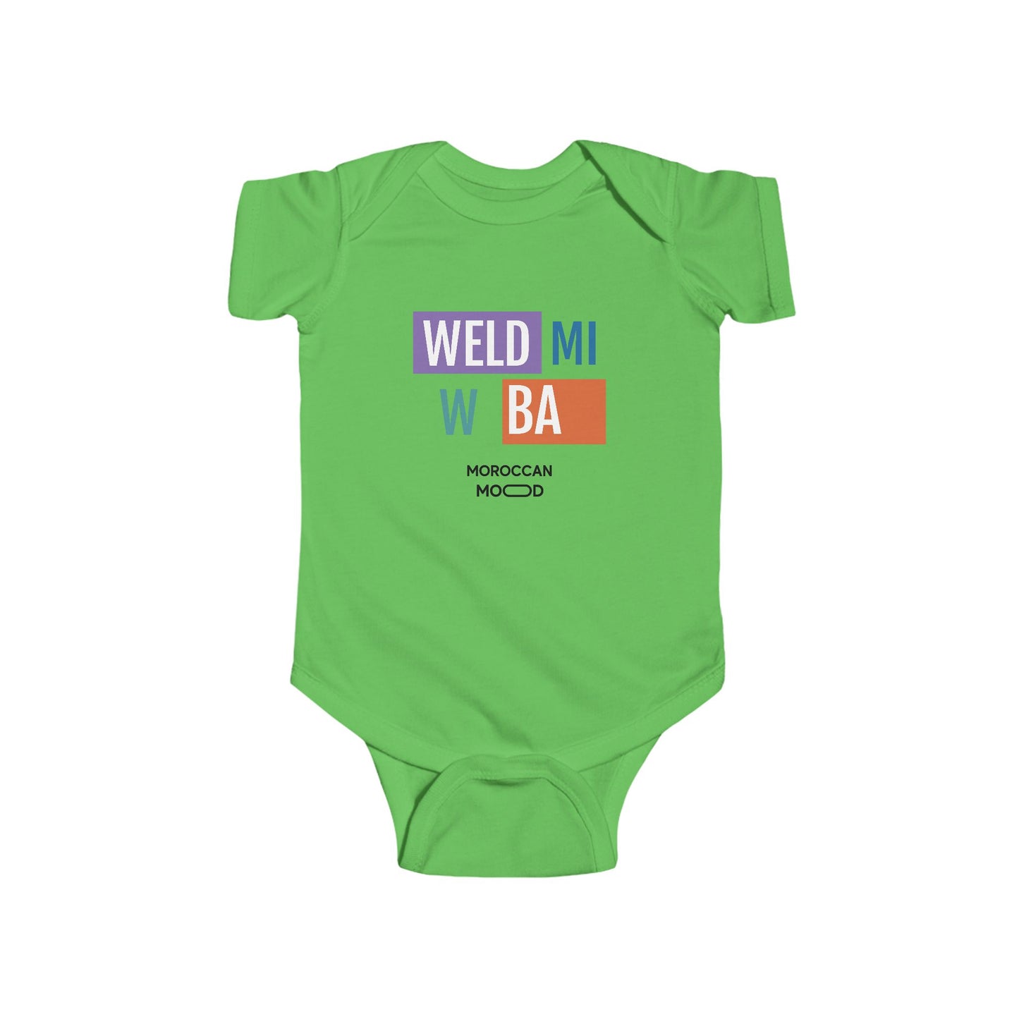 👶 Body Bébé Weld Mi w Ba Humour Marocain - Confort, Style et Bled Vibes