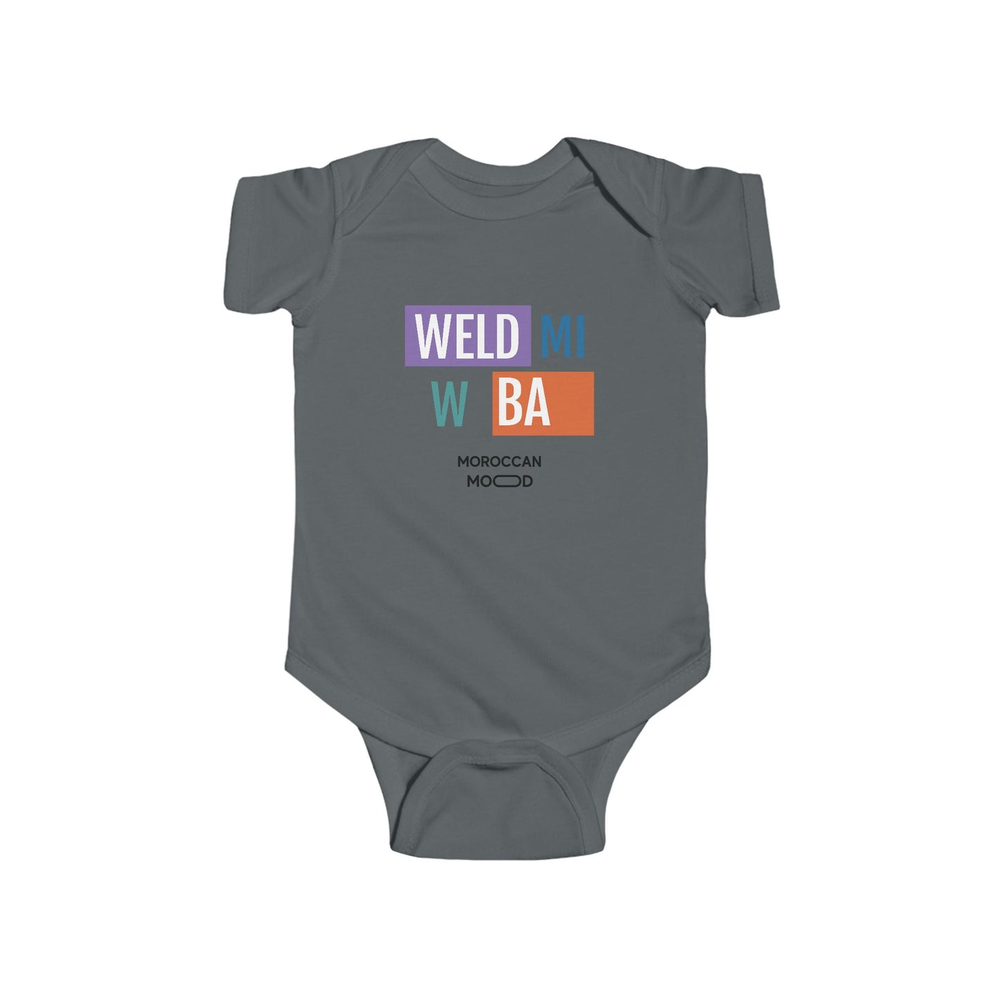 👶 Body Bébé Weld Mi w Ba Humour Marocain - Confort, Style et Bled Vibes